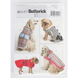 Vintage Butterick B5157 Dog Coat Uncut XS S M